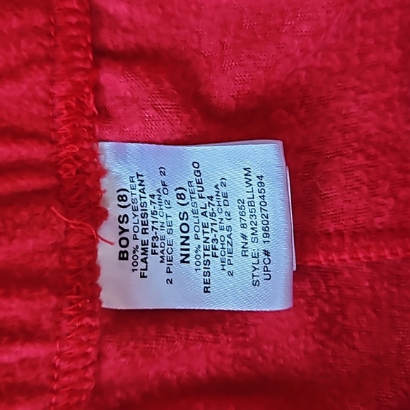 Marvel Spider-Man 2pc Pajamas Boys Size 8 - Picture 5 of 11